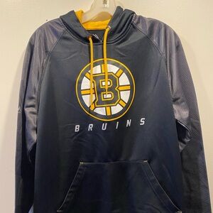 Majestic Bruins Navy and Yellow Hoodie